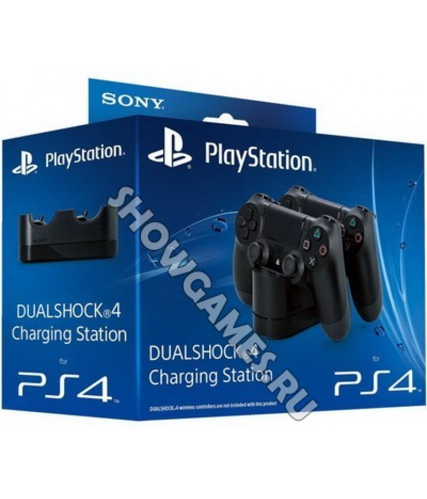 Sony Зарядная станция DualShock 4 Charging Station на два геймпада для PS4 (CUH-ZDC1/E)