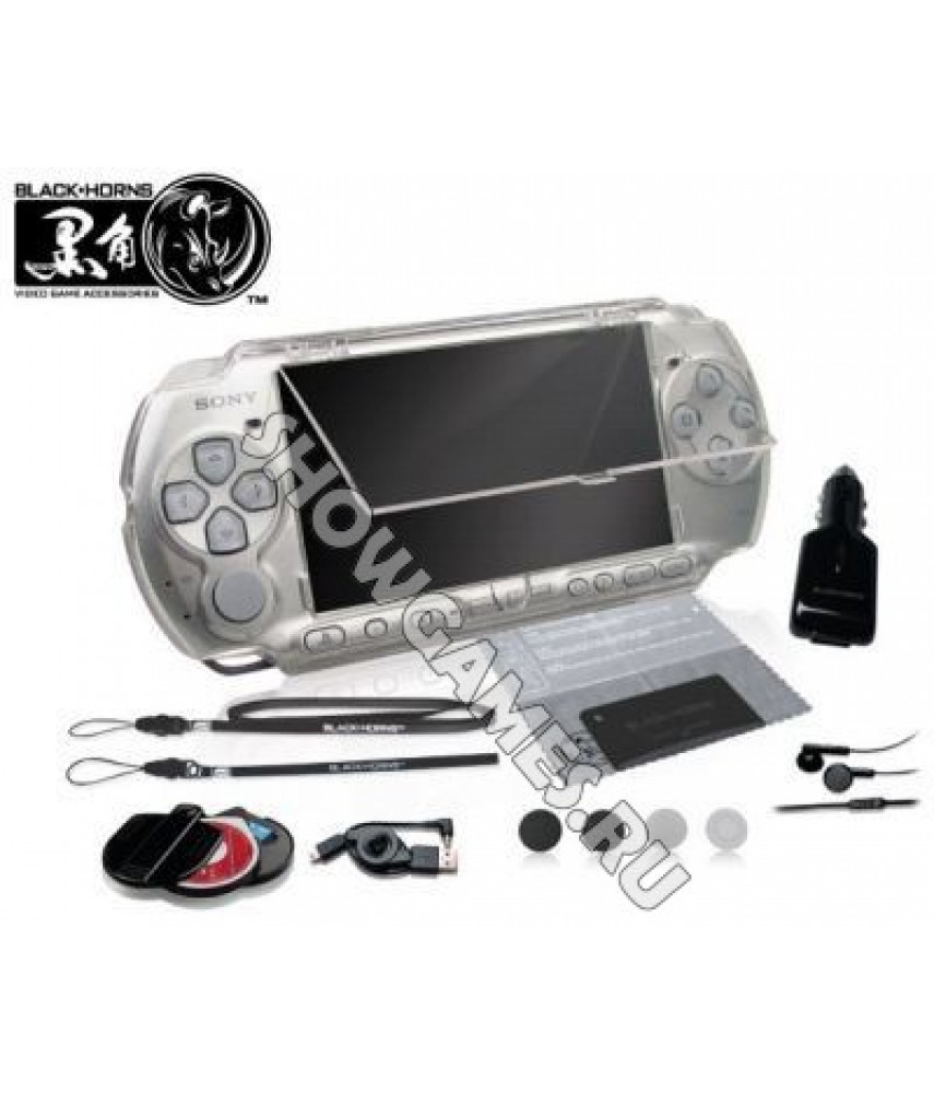 PSP Slim Kit 12 в 1 - набор аксессуаров «Кристалл Elite» (BlackHorns) для 2000/3000