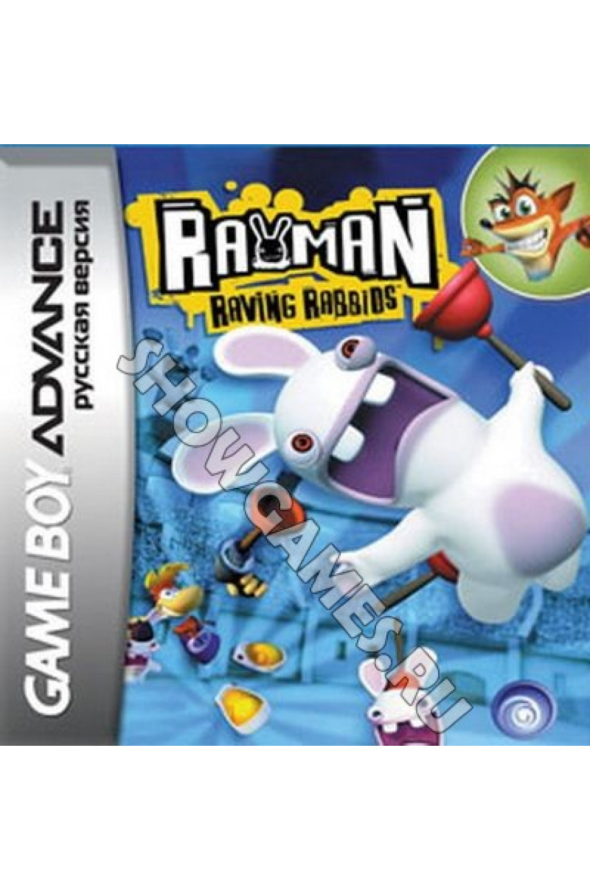 Рейман Rayman Raving Rabbids GBA игры для Геймбой Game Boy Advance SP -  ShowGames.ru