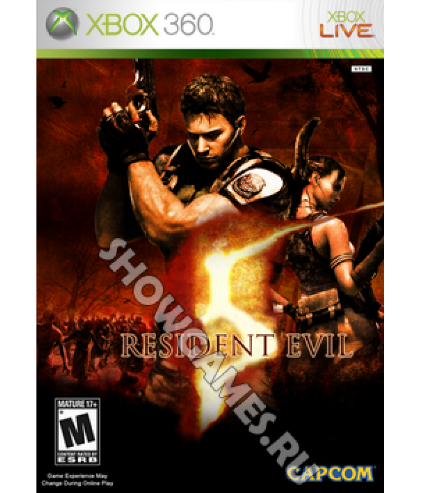 Resident Evil 5 (Xbox 360, английская версия)