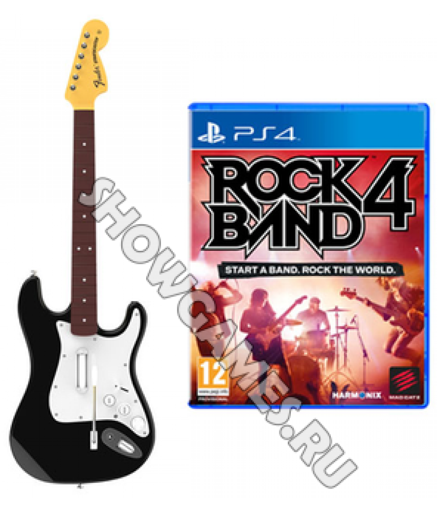 Rock Band 4 Stratocaster Bundle (Гитара + игра) [PS4]