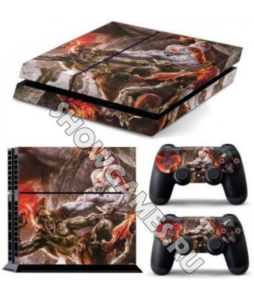 Наклейка виниловая PS4 God of War