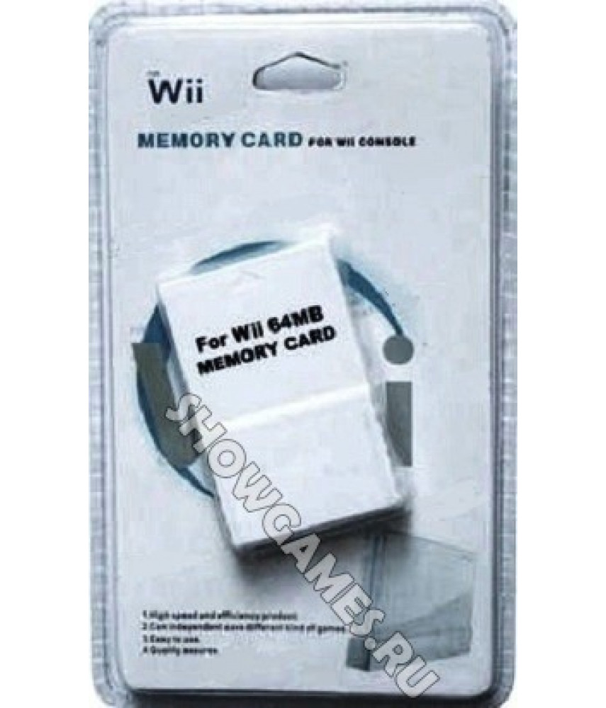Карта памяти Wii - 64 Mb