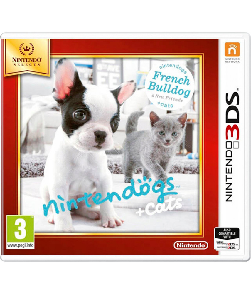 Nintendogs + Cats: Французский бульдог и новые друзья (Русская версия) [Nintendo 3DS]