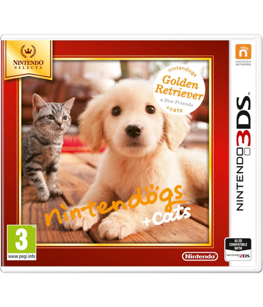 Nintendo 3DS игра Nintendogs + Cats: Голден-ретривер и новые друзья (Русская версия) 