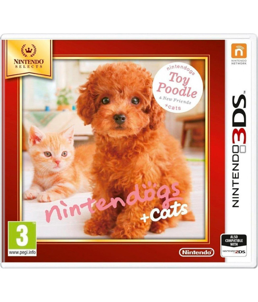 Nintendo 3DS игра Nintendogs + Cats: Карликовый пудель и новые друзья (Русская версия)