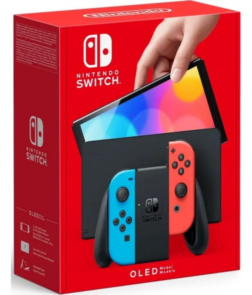 Игровая приставка Nintendo Switch Oled 64Gb (красный/синий)