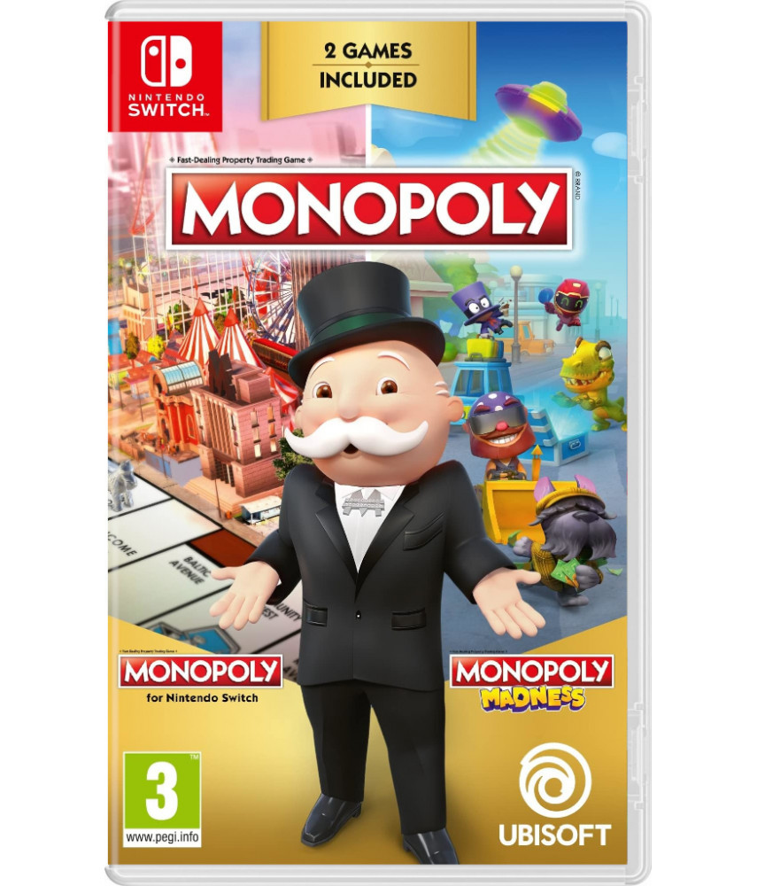 Monopoly + Monopoly Madness (Nintendo Switch, русская версия)