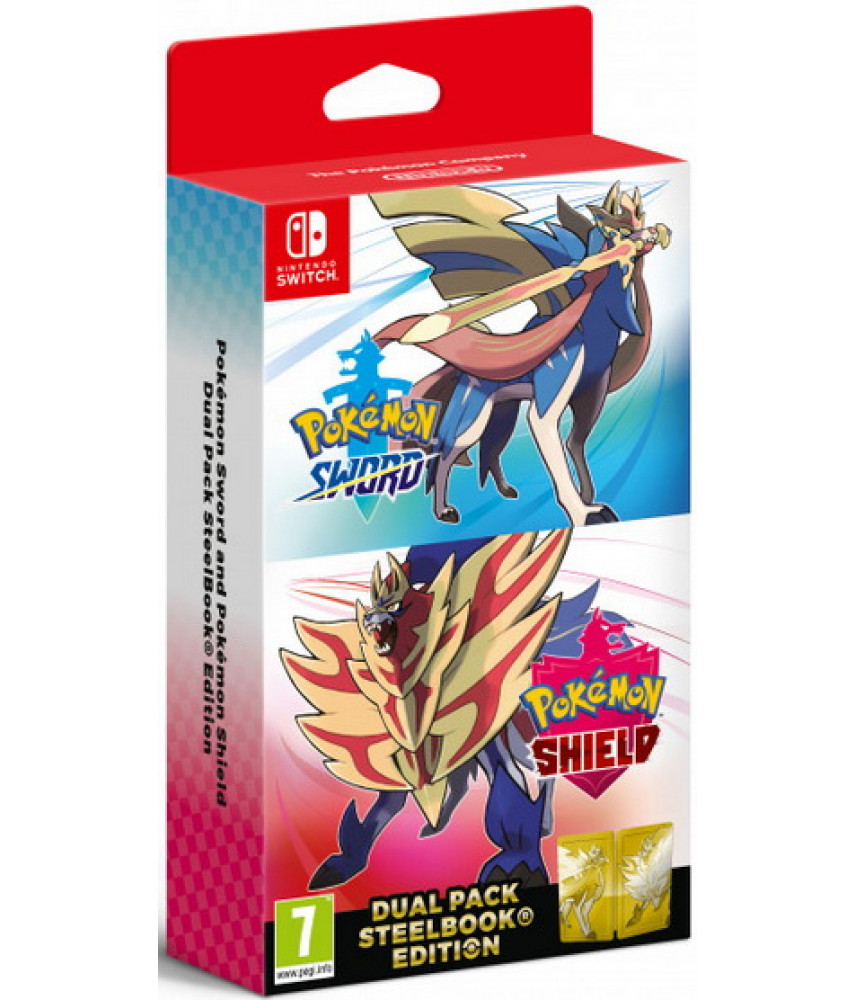 Pokemon Sword and Pokemon Shield Dual Pack Steelbook Edition [Nintendo Switch]