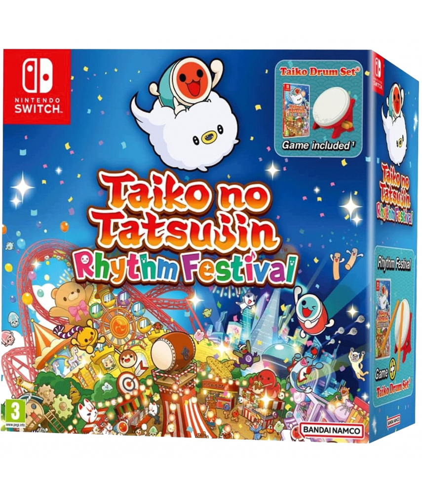 Taiko no Tatsujin Rhythm Festival Collector's Edition (Игра + Барабан) (Nintendo Switch)