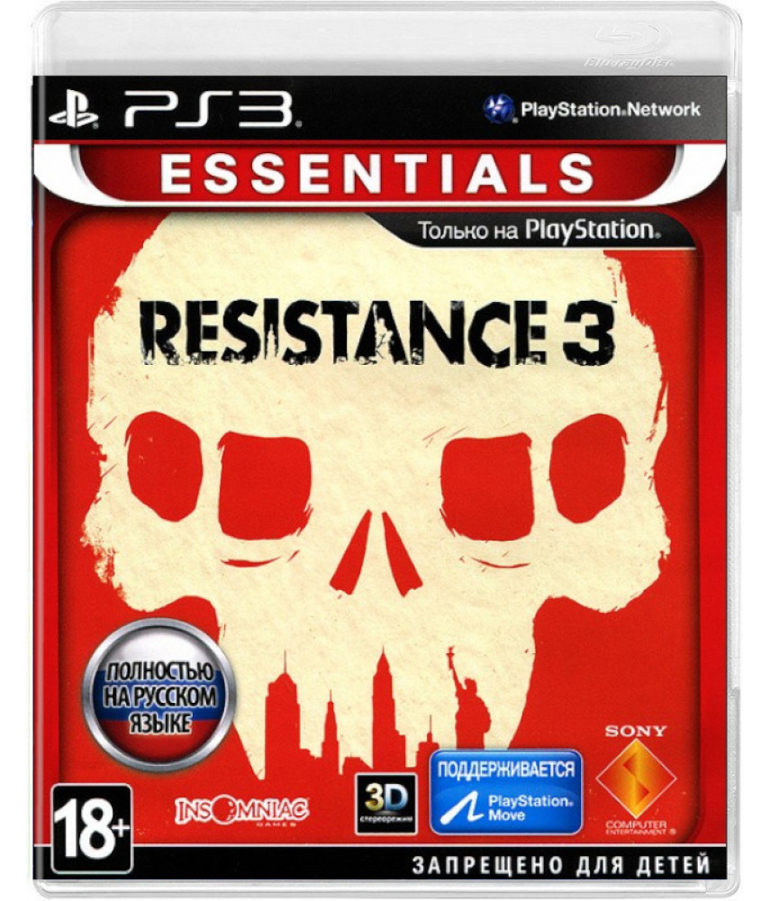 Resistance 3 (с поддержкой PS Move, 3D) (Русская версия) [PS3]