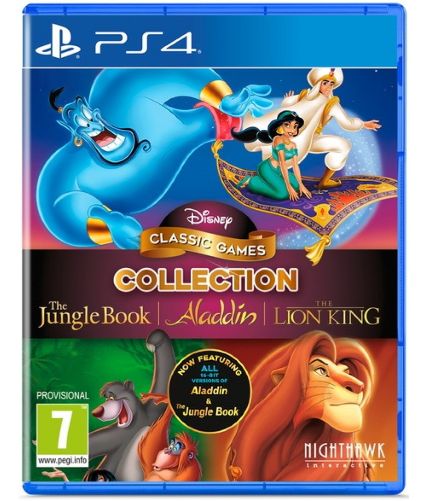 PS4 игра Disney Classic Games: The Jungle Book, Aladdin and The Lion King (Книга джунглей, Аладдин и Король Лев) (US)