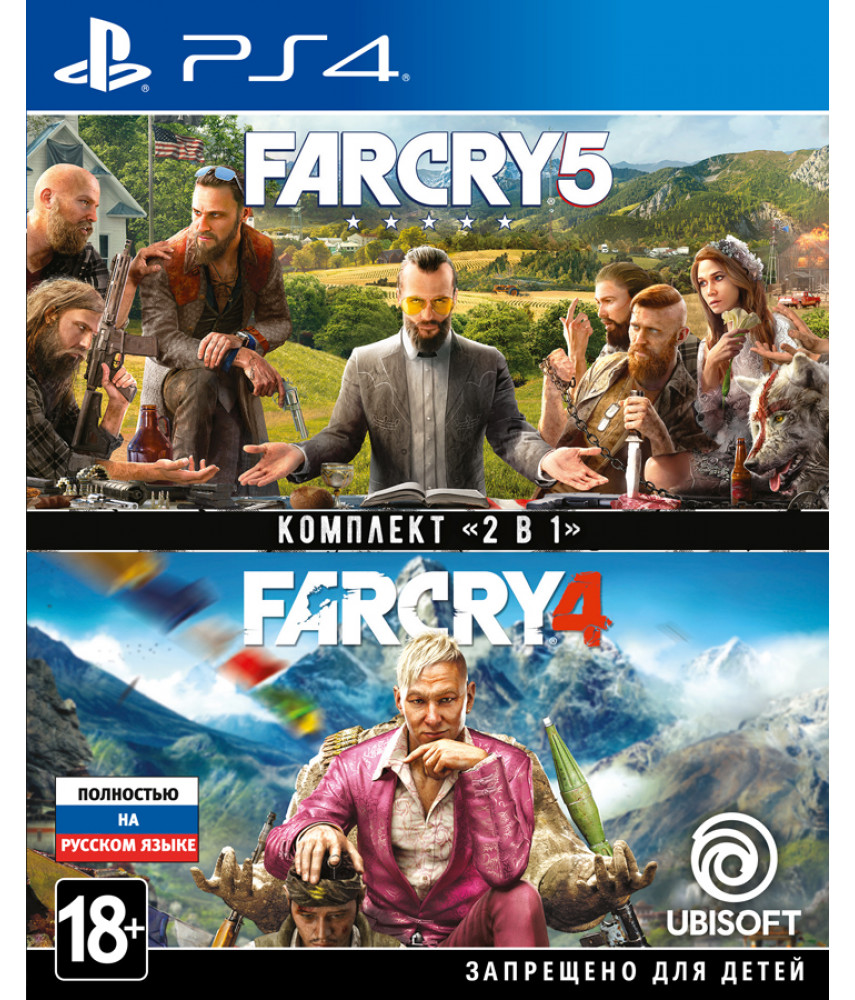 Комплект игр Far Cry 4 + Far Cry 5 (Русская версия) [PS4]