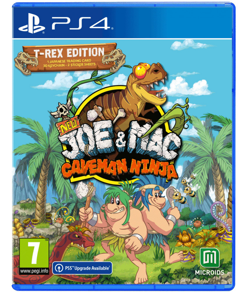 New Joe and Mac Caveman Ninja - T-Rex Edition (PS4, русская версия)