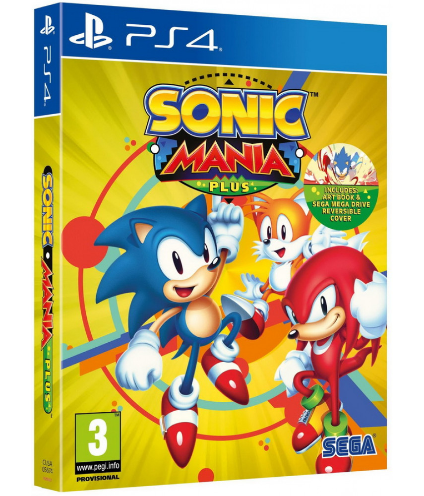 Sonic Mania Plus с Артбуком (PS4, английская версия)