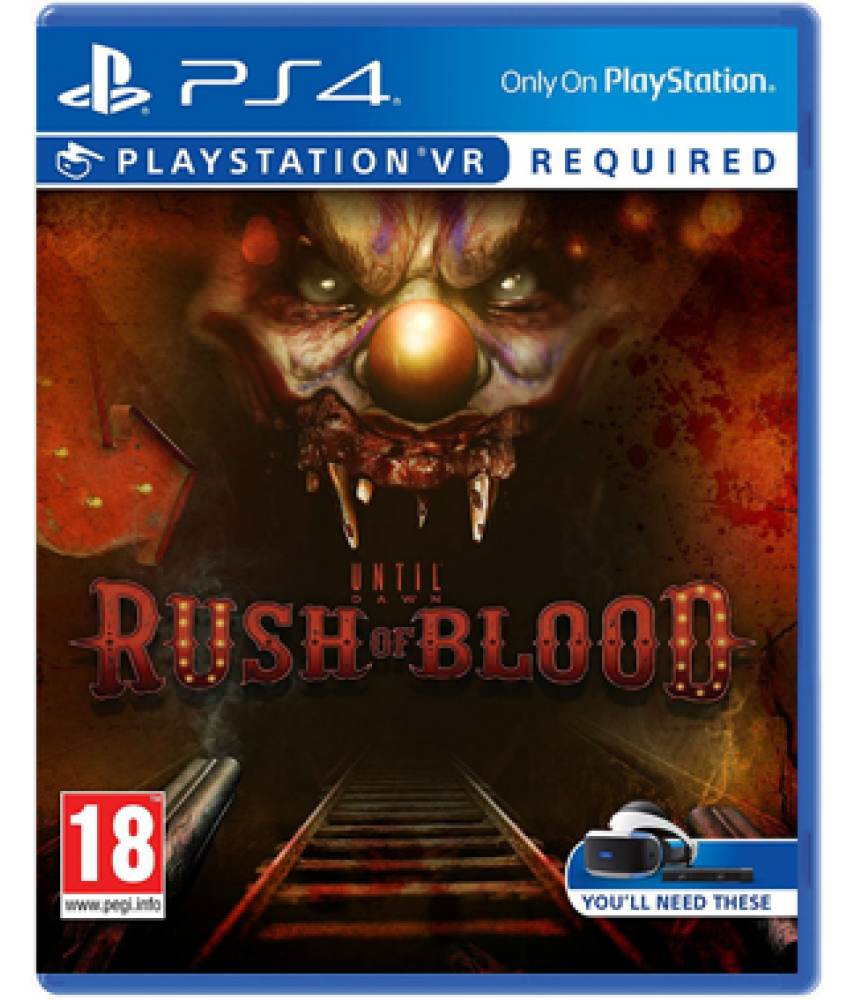 Until Dawn: Rush of Blood (только для VR) (Русская версия) [PS4]