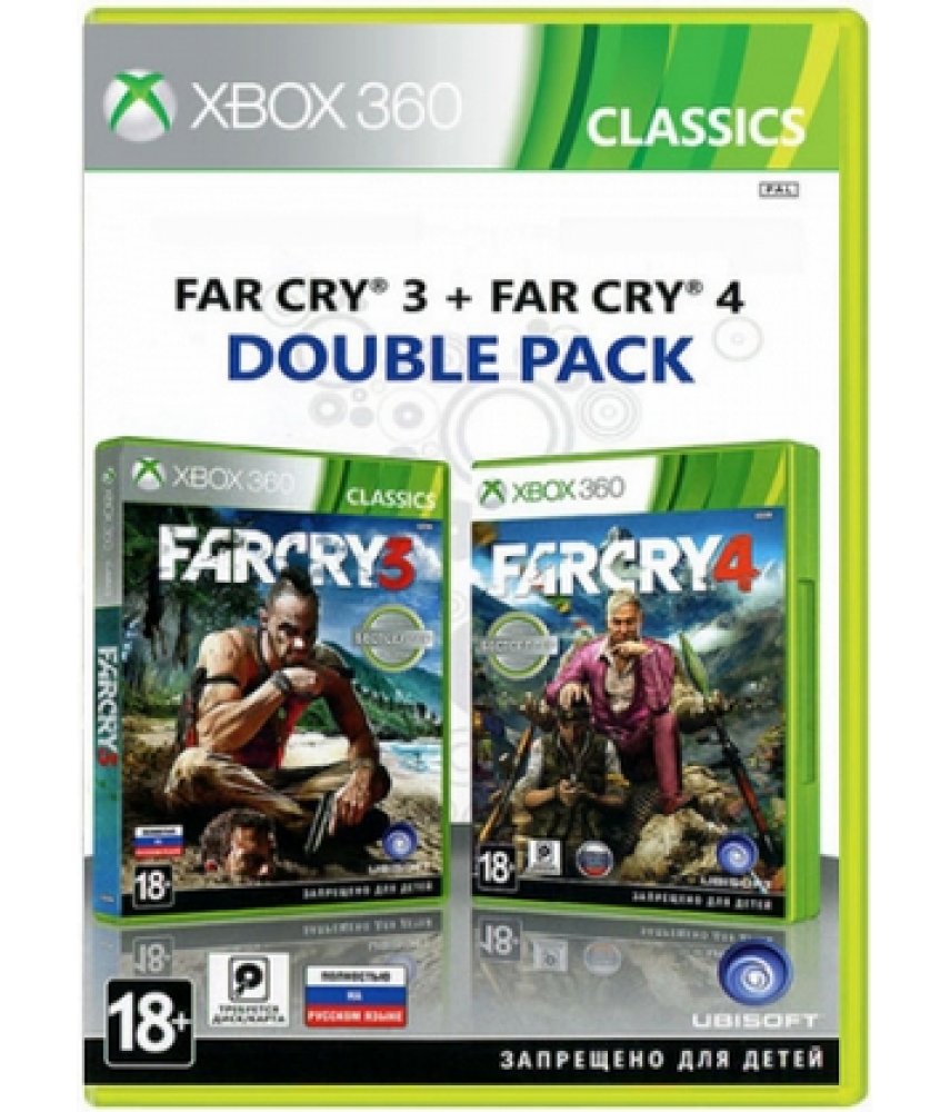 Комплект игр Far Cry 3 + Far Cry 4 (Английская версия) [Xbox 360]