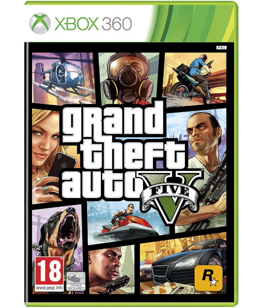 Grand Theft Auto V (GTA 5) (Xbox 360, русские субтитры)