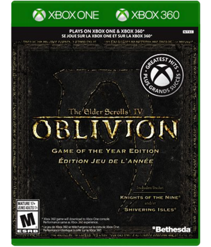 Elder Scrolls IV: Oblivion Game of the Year Edition [Xbox 360] (совместимость с Xbox One)