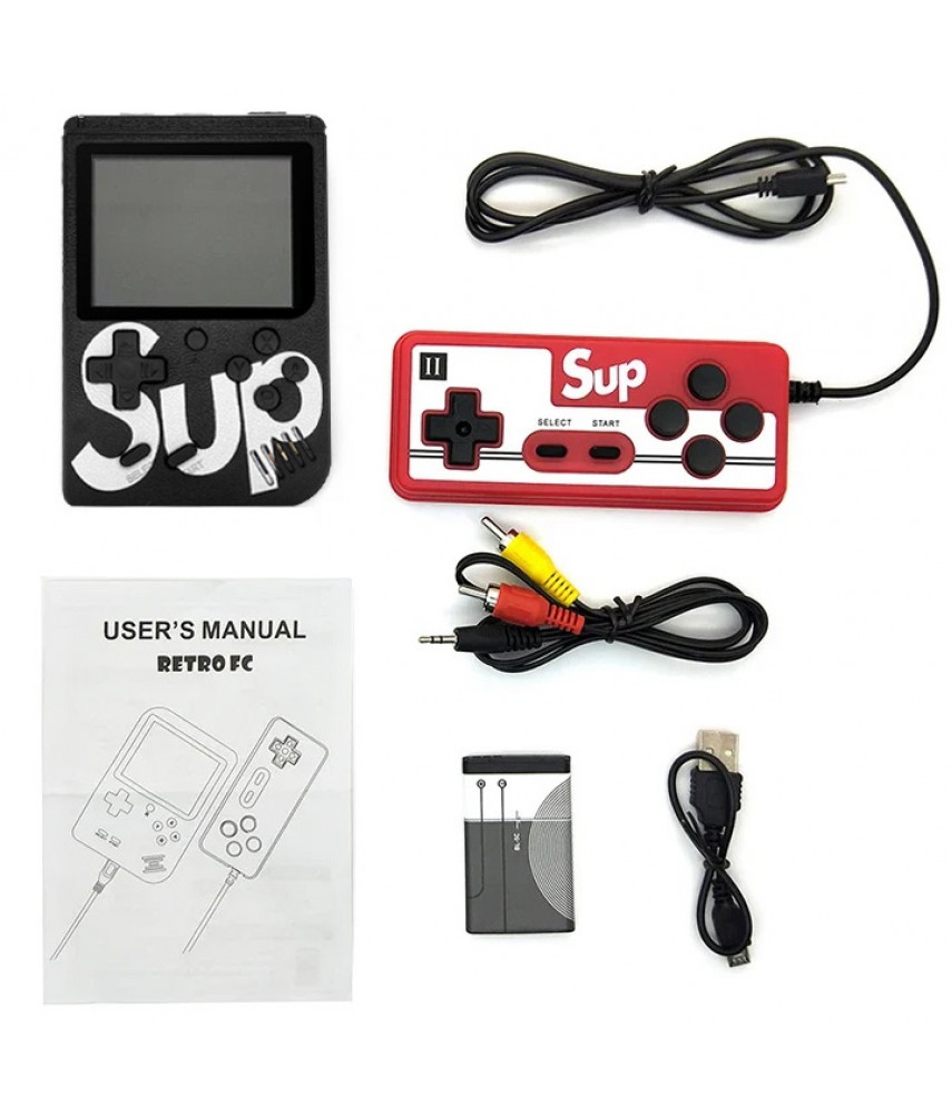 Портативная игровая приставка RETRO FC SUP Game Box 8-bit + Джойстик (400 игр) Портативная игровая приставка RETRO FC SUP Game Box 8-bit + Джойстик (400 игр)