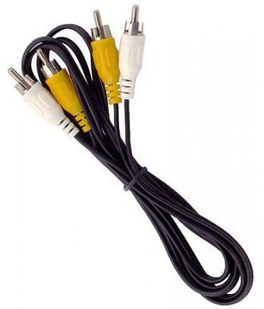 AV-кабель для подключения к ТВ (2RCA-2RCA) (тюльпаны)