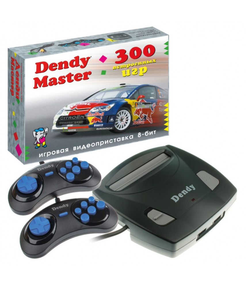 Игровая ретро приставка 8-бит Dendy Master 300 игр