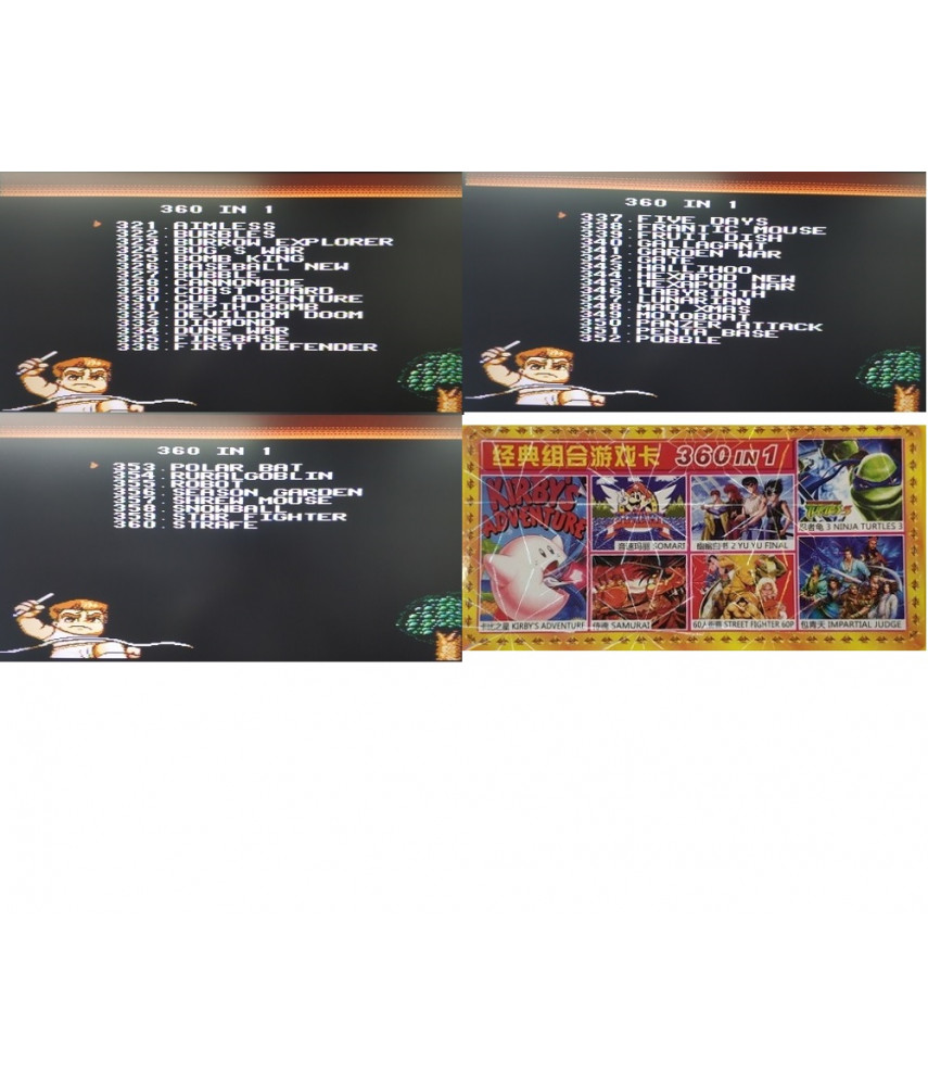 Сборник 360 игр A-360в1 (8 bit)