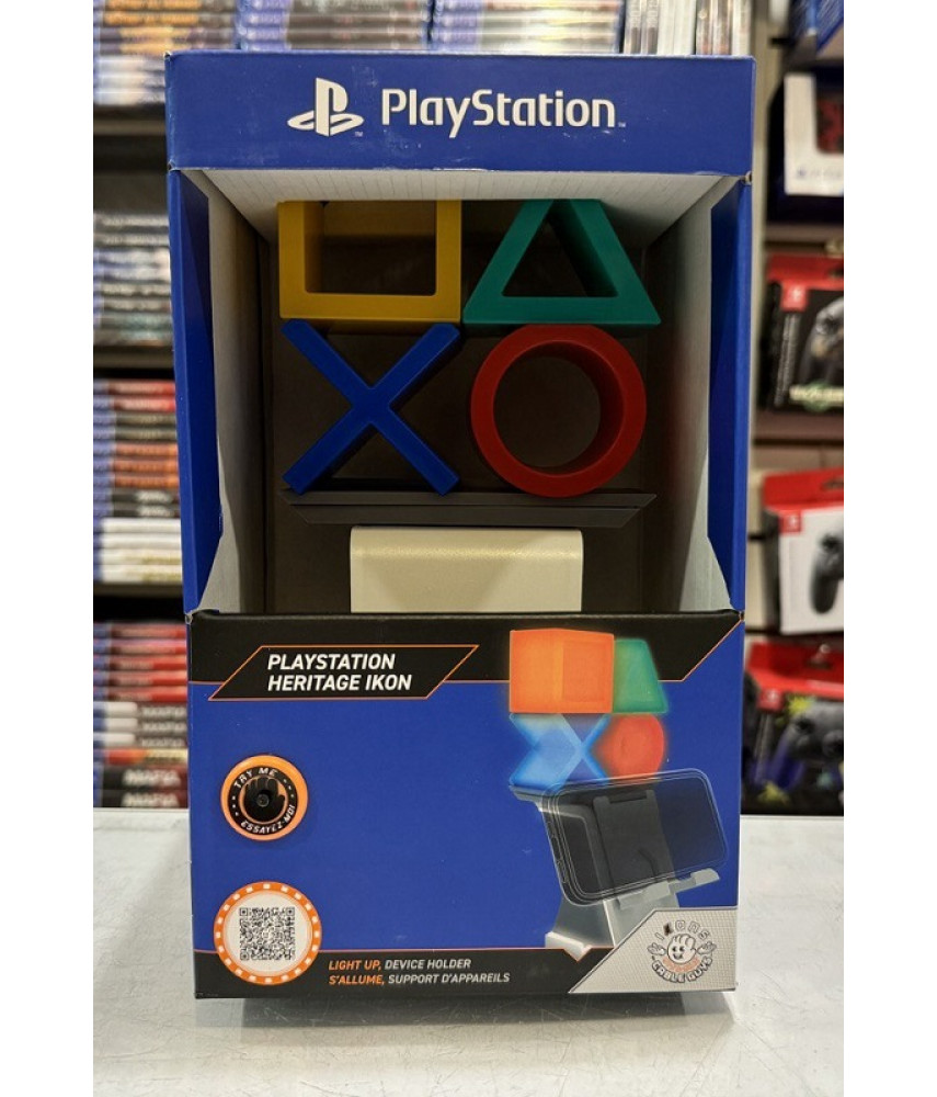 Фигурка подставка Playstation Heritage Ikon (LED Ikons) Cable Guys для геймпада / телефона (895876)