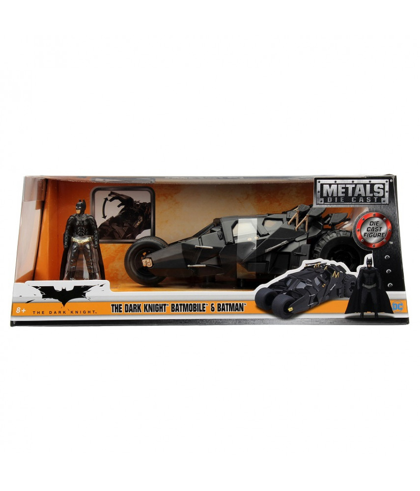 Модель машинки с фигуркой 1:24 2008 The Dark Knight Batmobile W/Batman Figure 98261 (Jada Toys)