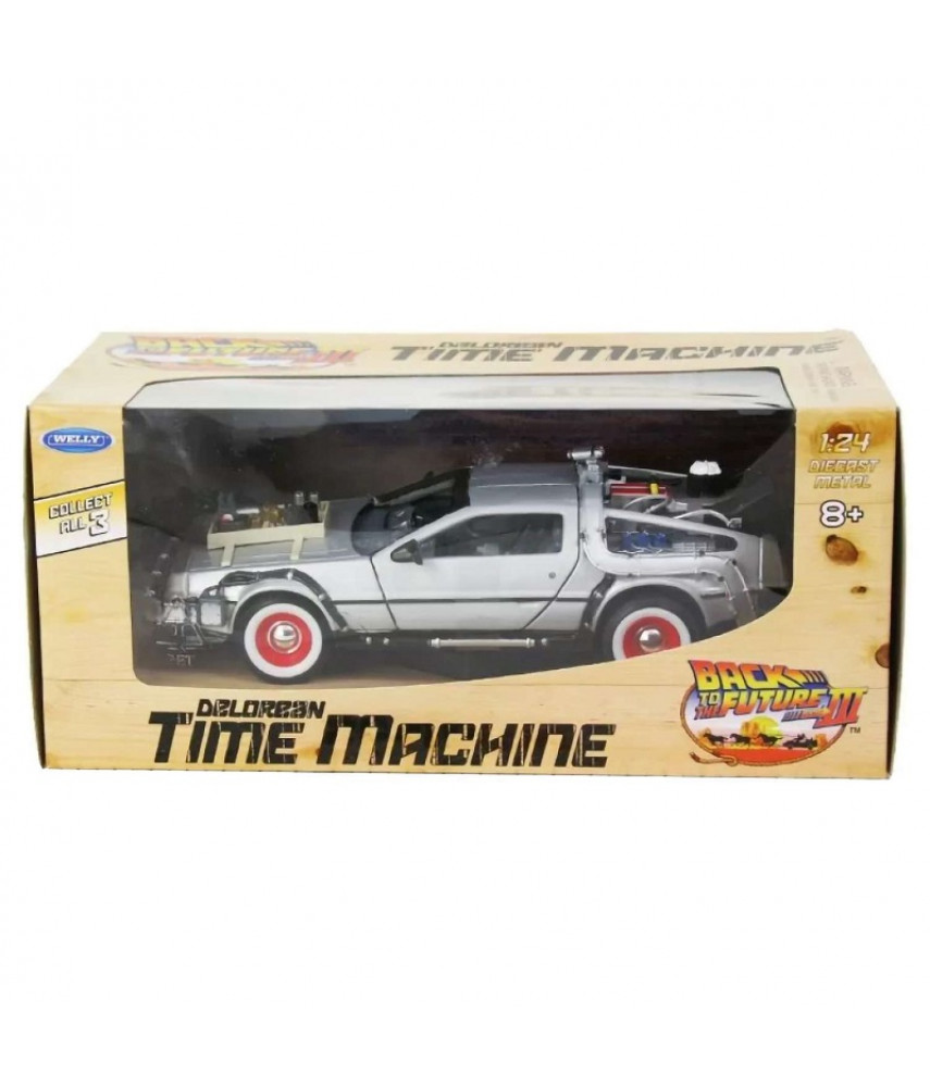 Машинка Back to the Future Delorean 1:24 124441 (Welly)