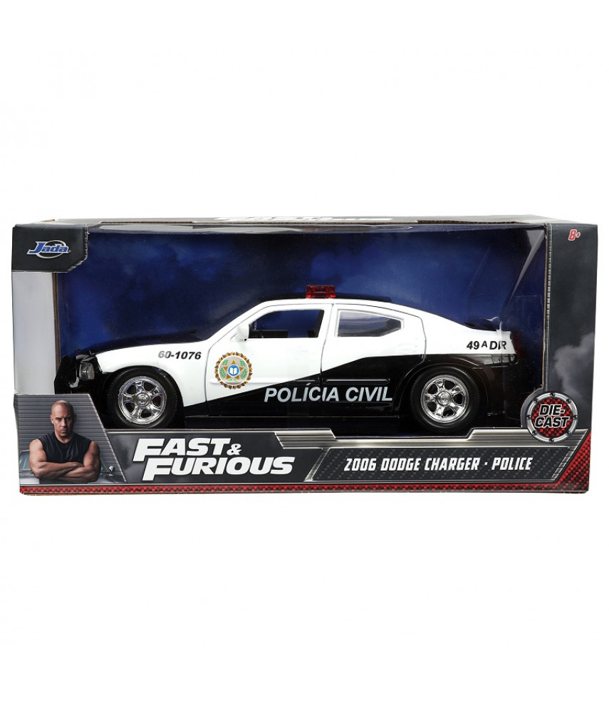 Модель автомобиля Jada Toys Fast & Furious - FF 2006 Dodge Charger, Fast 5, Police Car (1:24) 33665