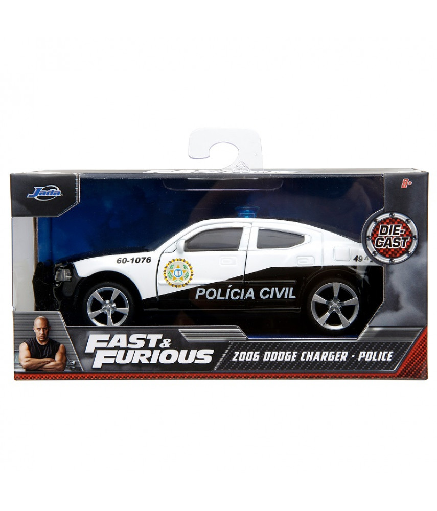 Модель автомобиля Jada Toys Fast & Furious - FF 2006 Dodge Charger, Fast 5, Police Car (1:32) 33666