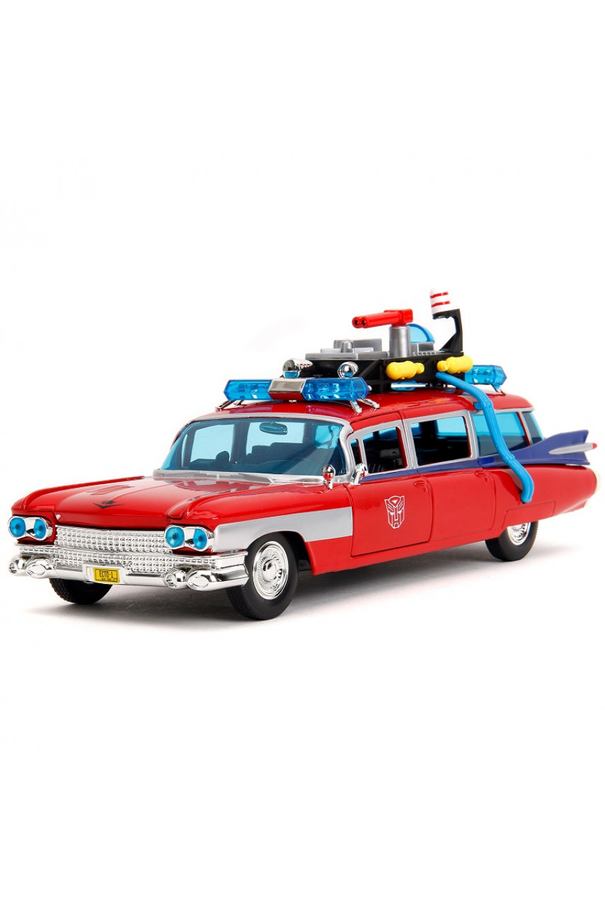 Модель Машинки Hollywood Rides 1:24 Охотники за привидениями Cadillac ECTO-1 TF Optimus Prime 54667