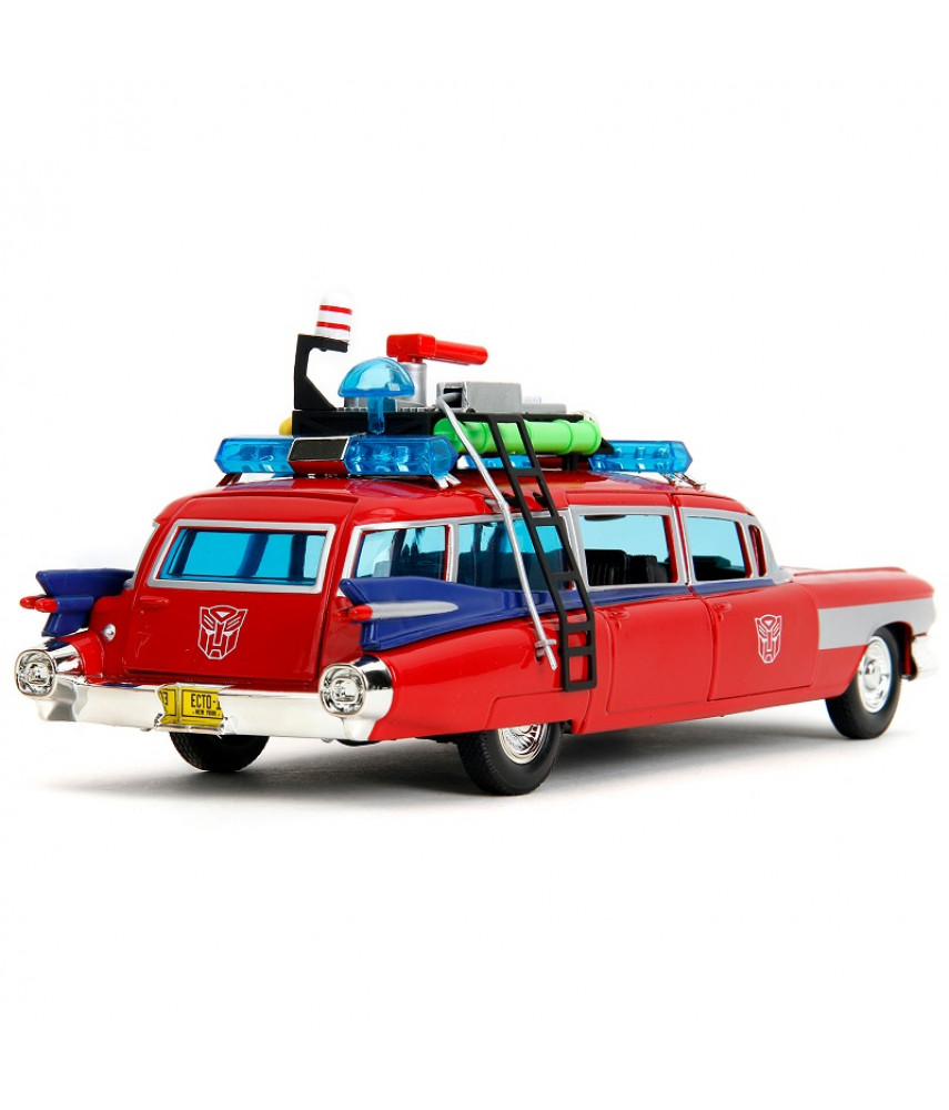 Модель автомобиля Jada Toys Hollywood Rides - Охотники за привидениями Cadillac ECTO-1 TF Optimus Prime (1:24) 54667