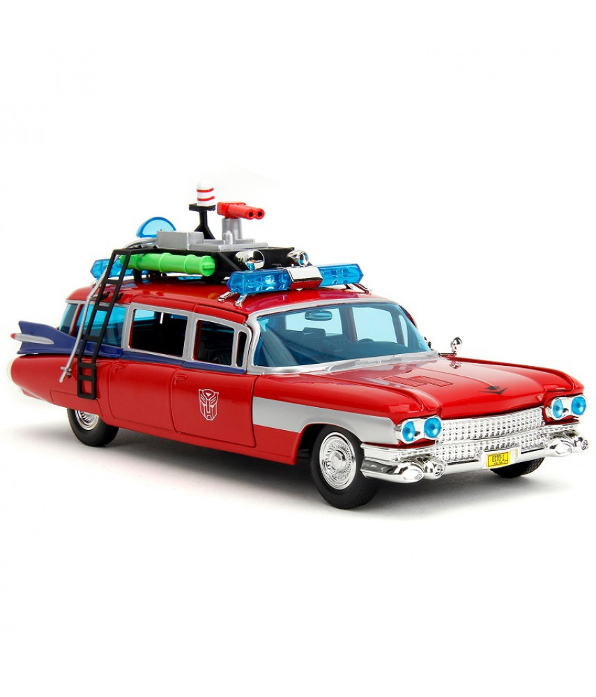 Модель автомобиля Jada Toys Hollywood Rides - Охотники за привидениями Cadillac ECTO-1 TF Optimus Prime (1:24) 54667