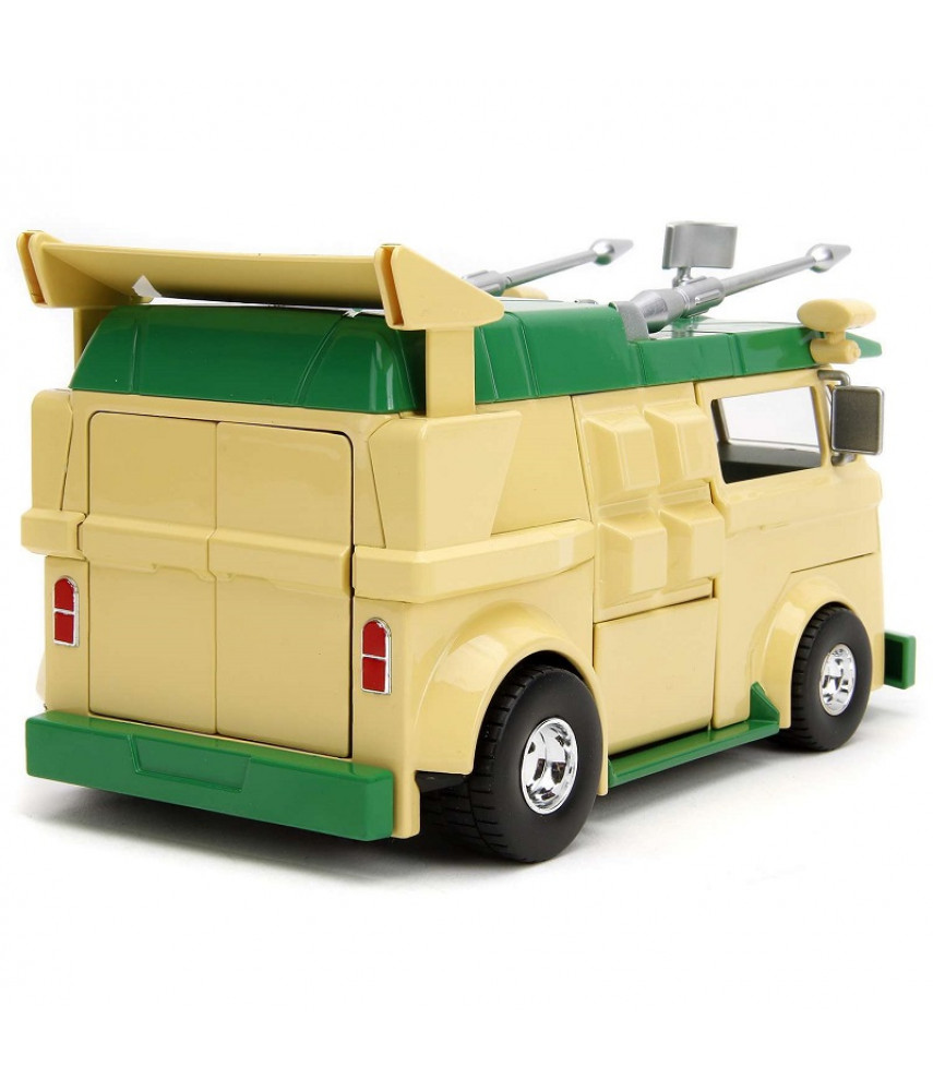Модель автомобиля Jada Toys Hollywood Rides - с Фигуркой 2.75" Черепашки-ниндзя HWR Party Wagon (1:24) 34529