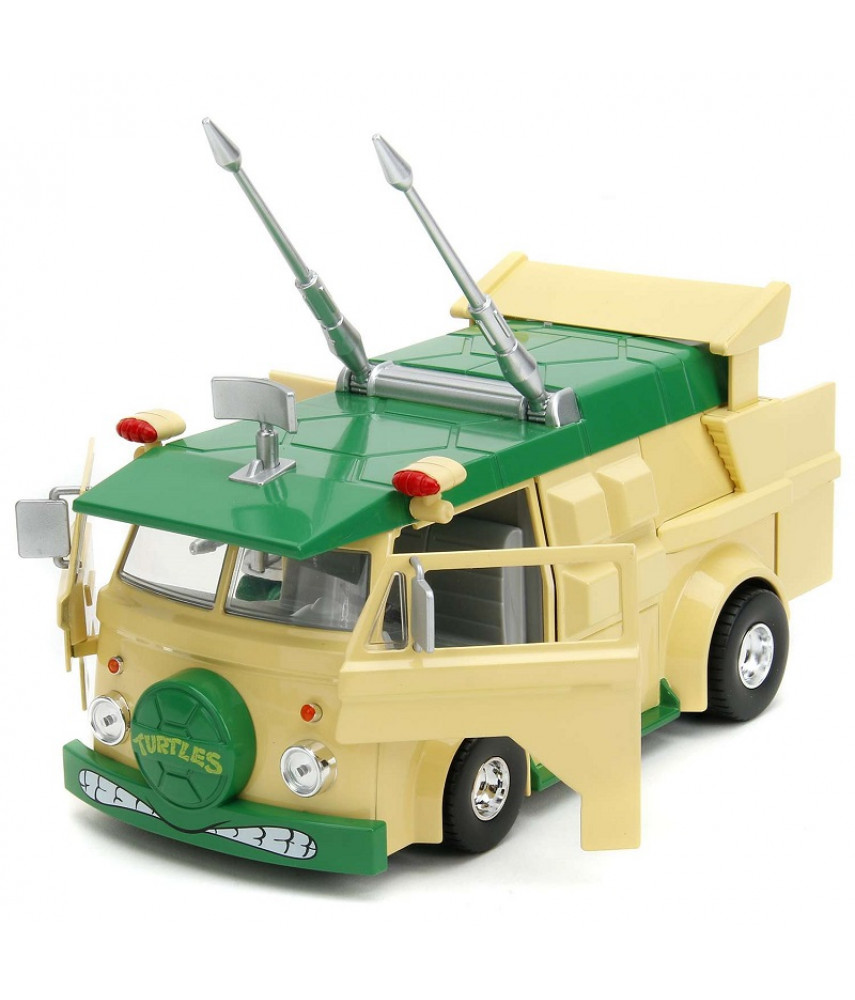 Модель автомобиля Jada Toys Hollywood Rides - с Фигуркой 2.75" Черепашки-ниндзя HWR Party Wagon (1:24) 34529