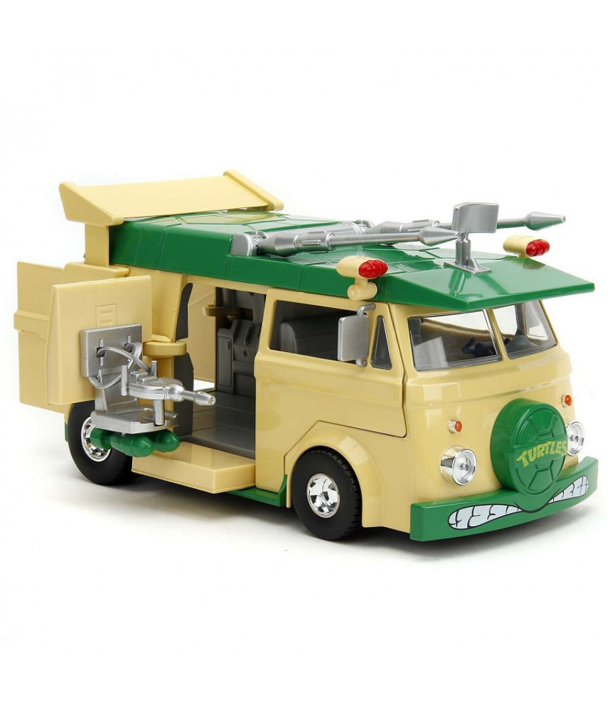 Модель автомобиля Jada Toys Hollywood Rides - с Фигуркой 2.75" Черепашки-ниндзя HWR Party Wagon (1:24) 34529