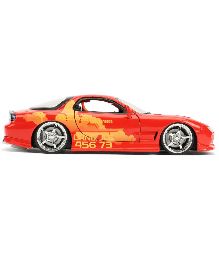 Модель автомобиля Jada Toys Fast & Furious - 1993 Mazda RX-7 Orange Julius's JLS (1:24) 30747