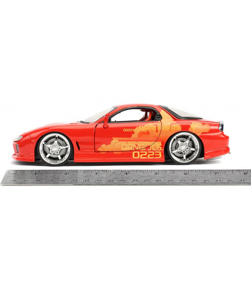 Модель автомобиля Jada Toys Fast & Furious - 1993 Mazda RX-7 Orange Julius's JLS (1:24) 30747