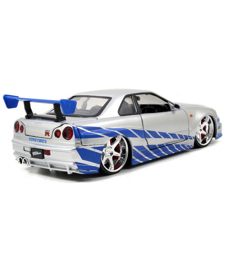 Модель Машинки Форсаж 1:24 FF 2002 Nissan Skyline GT-R R34 (97158) купить -  Showgames.ru