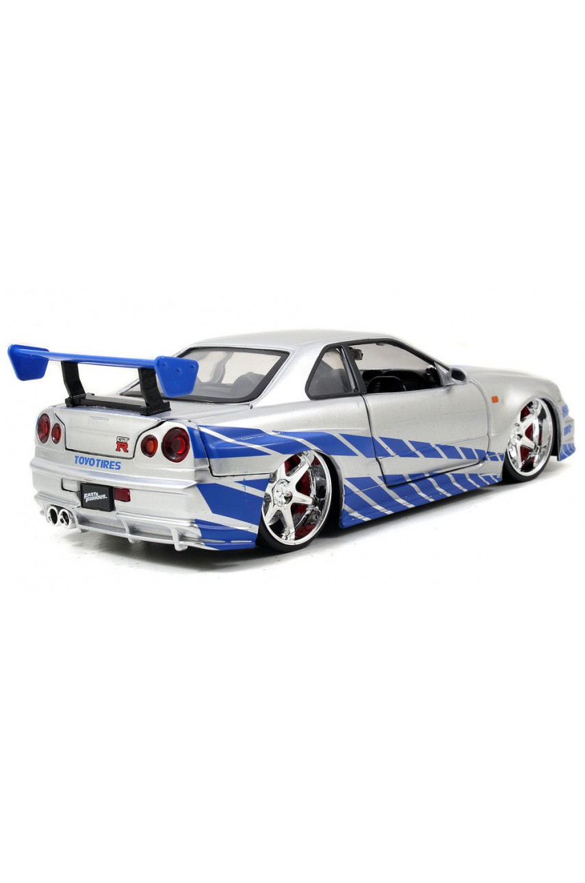 Модель Машинки Форсаж 1:24 FF 2002 Nissan Skyline GT-R R34 (97158) купить -  Showgames.ru