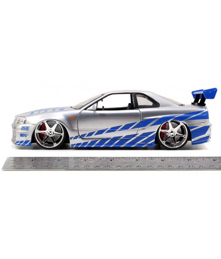 Модель автомобиля Jada Toys Fast & Furious - 2002 Nissan Skyline GT-R R34 (1:24) 97158