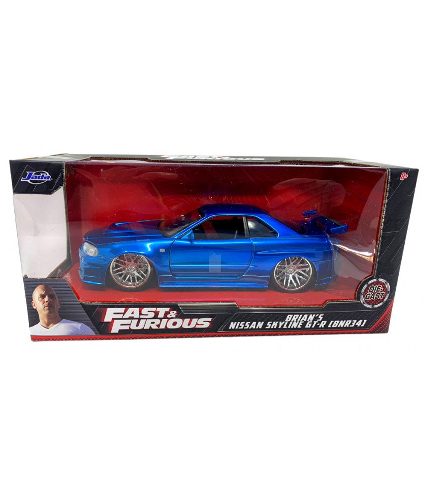 Модель автомобиля Jada Toys Fast & Furious - 2002 Nissan Skyline GT-R R34 (1:24) 97173
