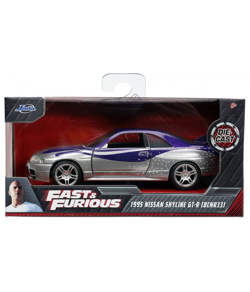 Модель автомобиля Jada Toys Fast & Furious - 1995 Nissan Skyline GT-R (BCNR33) (1:32) 32587