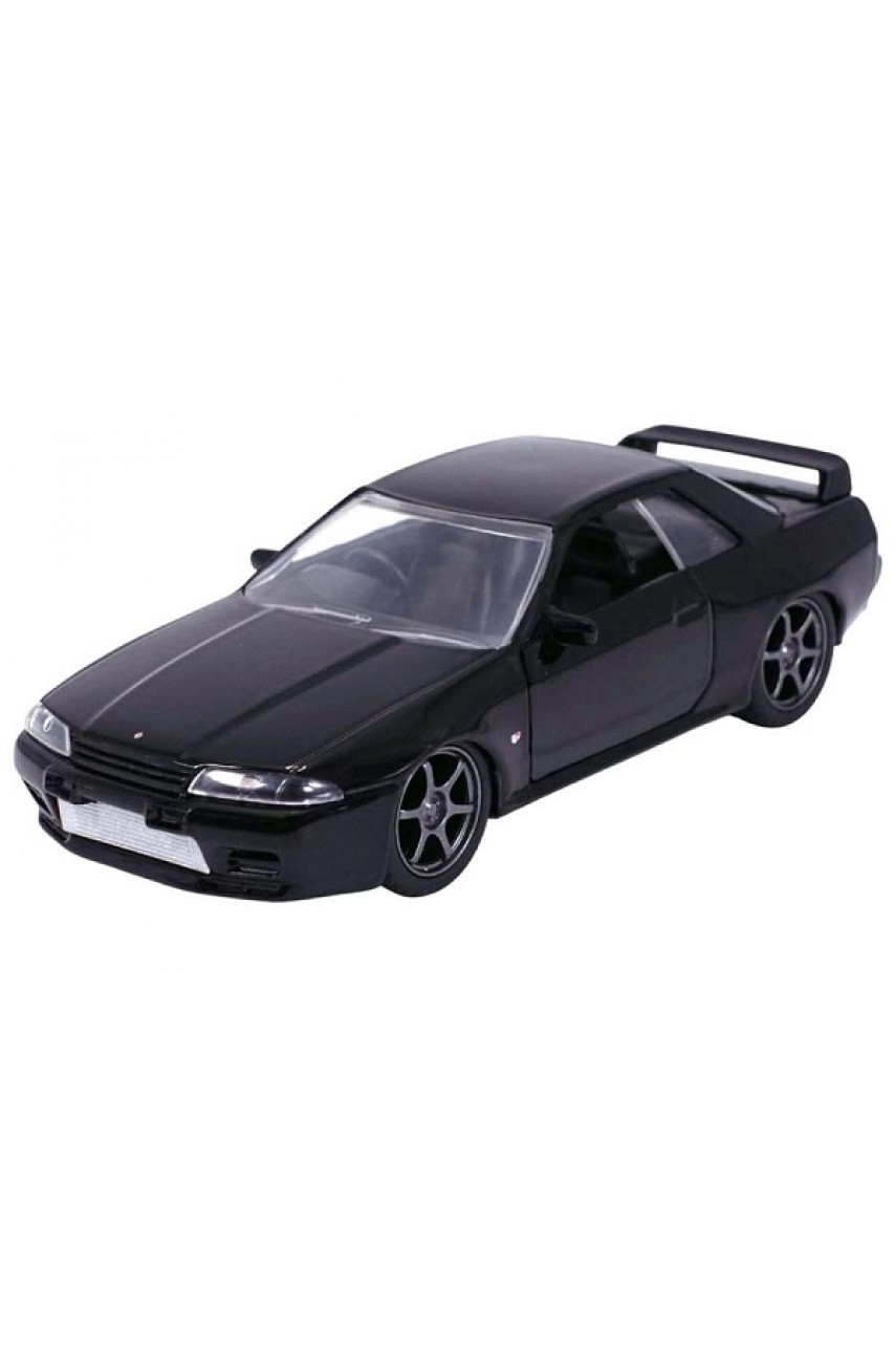 Металлическая модель машинки Jada Fast & Furious: 1989 Nissan Skyline GT-R R32 — Glossy Black (1:32)