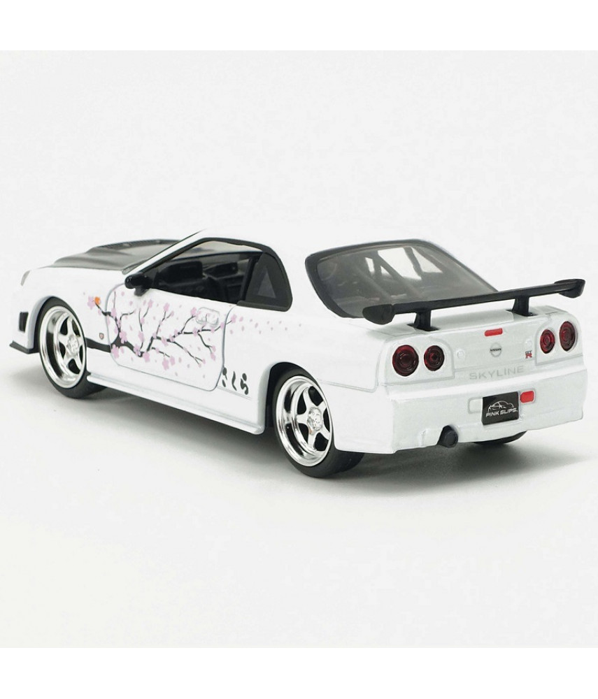 Модель автомобиля Jada Toys Pink Slips 2002 Nissan Skyline GT-R R34 BNR34 (1:32) 36135