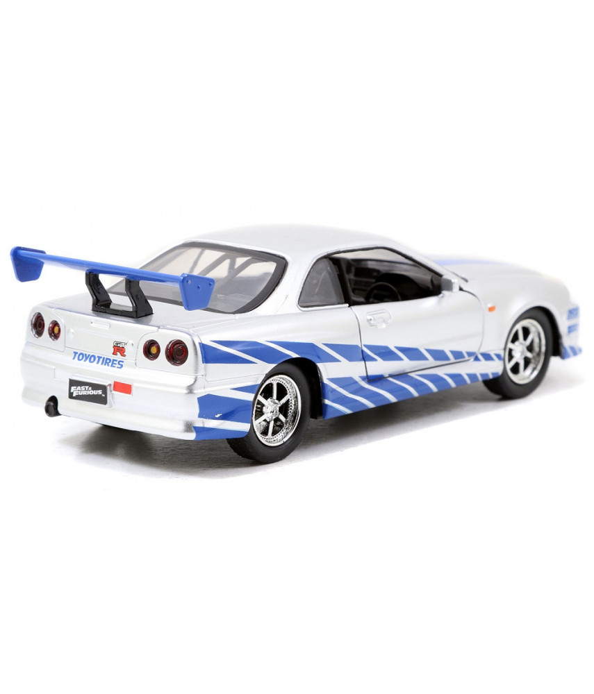 Модель автомобиля Jada Toys Fast & Furious - 2002 Nissan Skyline GTR R34 (1:32) 97184