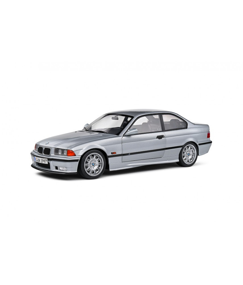 Модель автомобиля 1:18 BMW E36 M3 Coupe Silver 1990 (Solido)