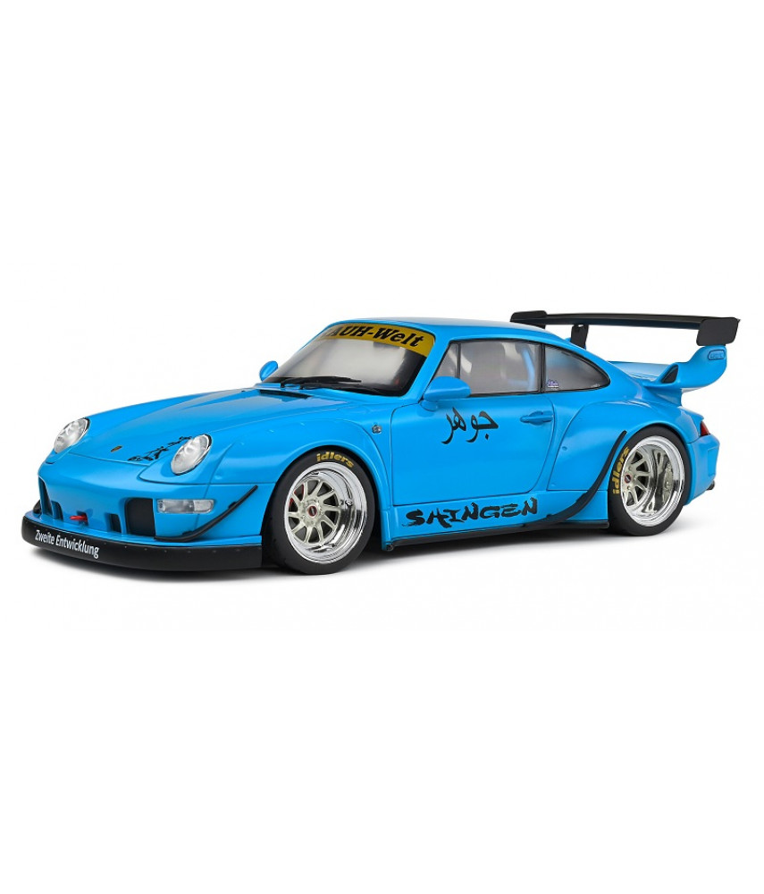 Модель автомобиля 1:18 Porsche 911 RWB Bodykit Shingen Blue 2018